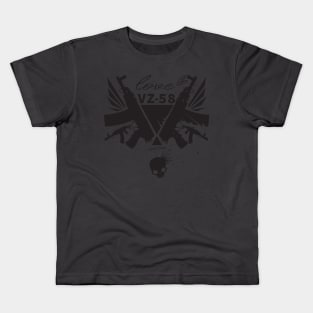 Black wings Assault rifle VZ-58 Kids T-Shirt